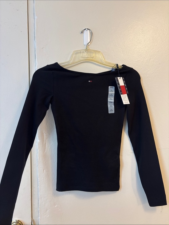 Tommy Hilfiger Tops - Tommy Hilfiger Black Long-Sleeve Boatneck Top